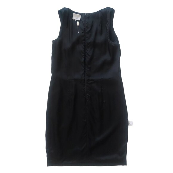 Akris Punto Black Pleated Sleeveless Cocktail Sheath Dress Women's Size US8 BNWT - Picture 8 of 13